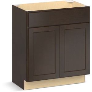 RELIABILT Parkstone II Vanity Base, Espresso Stained, 30" W, 2 Doors, Fully Assembled - 641182 | Lowe's Pro Supply